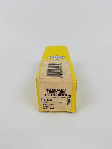 Alco Controls EK 03 3 Extra Klean Liquid Line Filter Drier 3/8" SAE IN/OUT New