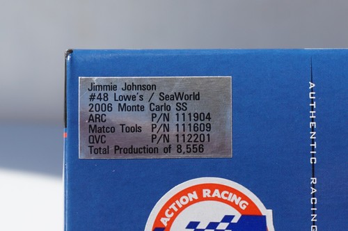 1/24 Jimmie Johnson #48 Lowe's SeaWorld 2006 NASCAR Action Diecast Car - Shamu - Picture 12 of 12