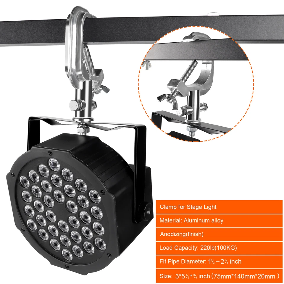 5X Bühnenlicht Klemmhaken Truss C Clamp  Gewichtskapazität 100kg Moving Head - Bild 4 von 4