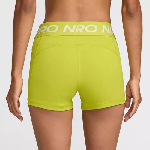 NWT Nike Womens Pro 3'' Yoga Volleyball Shorts Bright Cactus CZ9857-357 Size M - Picture 2 of 5