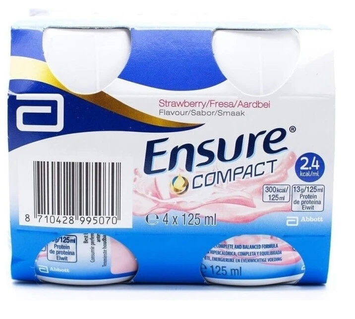 Ensure Compact Strawberry 4X125Ml
