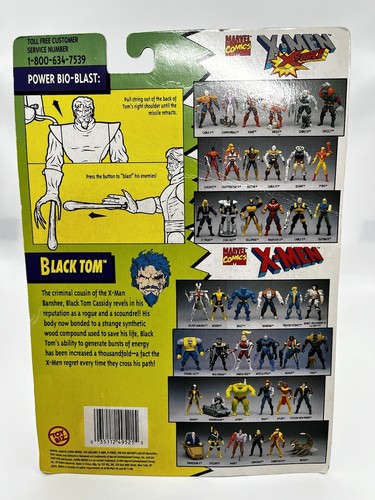 1994 Toybiz Marvel Comics X-Men/X-Force Black Tom Power Bio-Blast Figure NIOB! - Picture 3 of 4