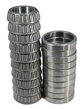 (Qty. 10) LM67048/LM67010 1-1/4" Bore Tapered Roller Wheel Bearing Set A6