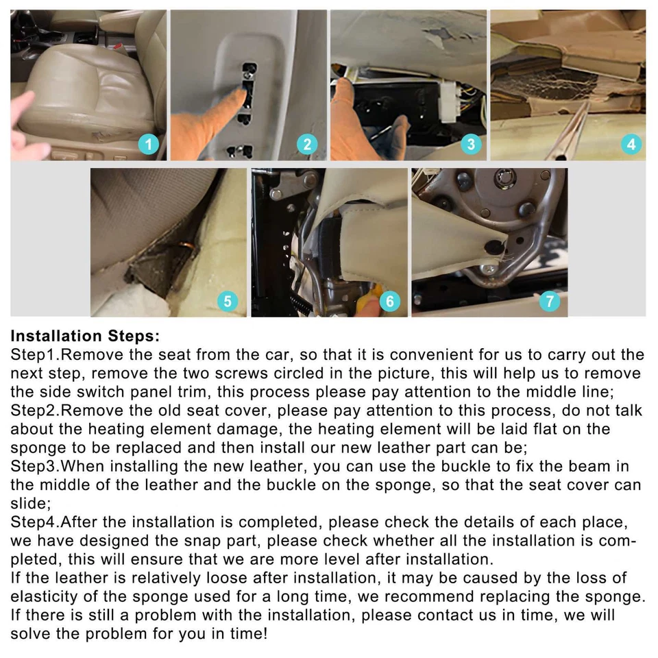 Cubierta de asiento de cuero gris inferior del conductor gris para Toyota 4Runner Limited 2003-2009 Foto 2 de 4