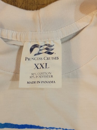 VTG 90s Graphic Manila Philippines Princess Cruises single stitch T Shirt XXL - Picture 5 of 7