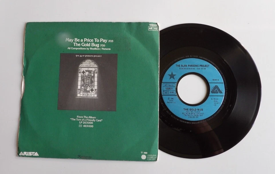 45 TOURS THE ALAN PARSONS PROJECT MAY BE A PRICE TO PAY - Photo 2/2