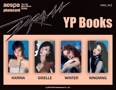 smtown yp books 永豊文庫 トレカ エスパ　カリナ aespa AESPA ALBUM DRAMA YOUNGPOONG YP Books PHOTOCARD POB OFFICIAL | eBay
