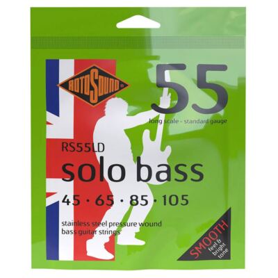 Rotosound RS55LD Solo Bass Edelstahl druckumwundene Basssaiten - 45-105