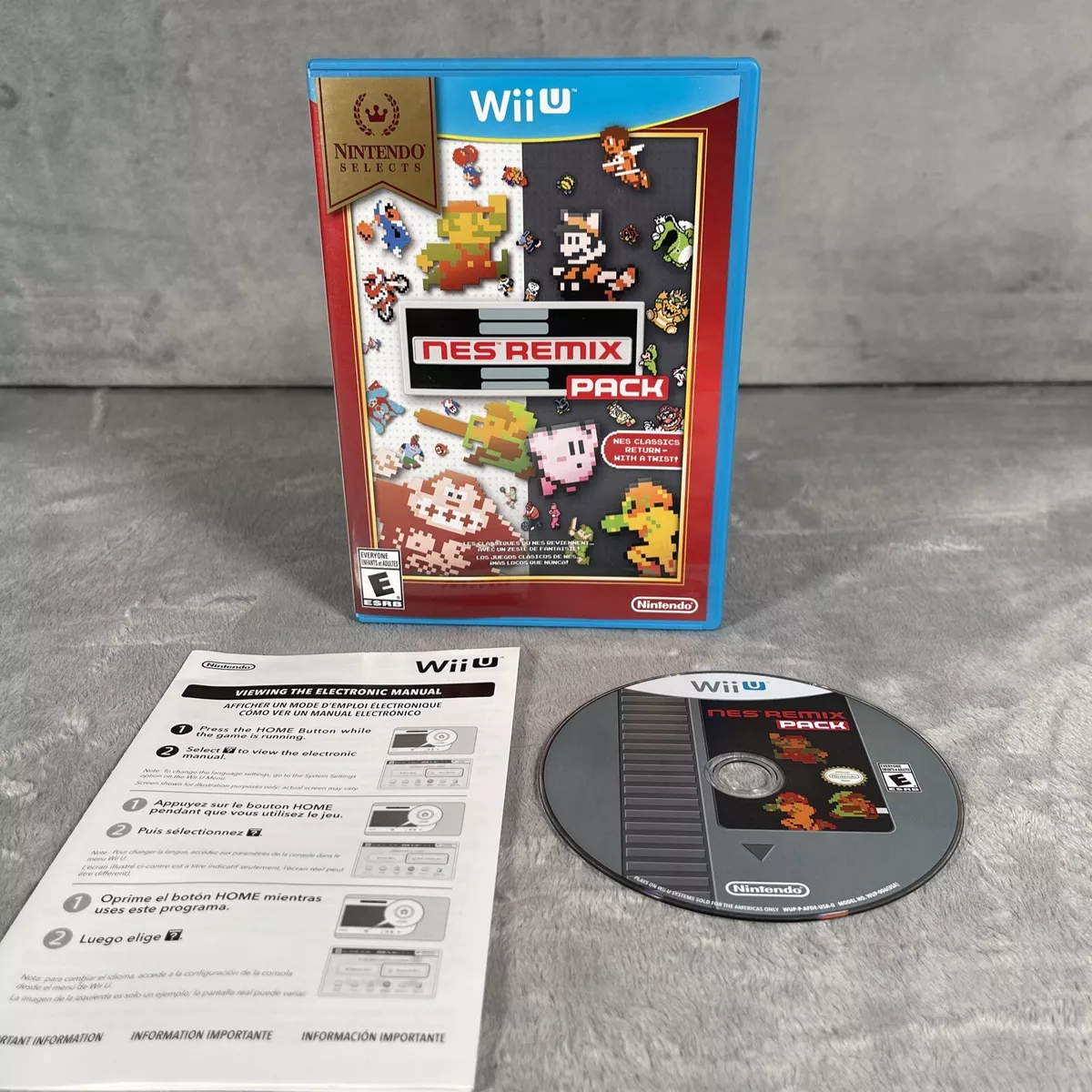 NES Remix Pack (Nintendo Wii U, 2014) Game Nintendo Selects Complete