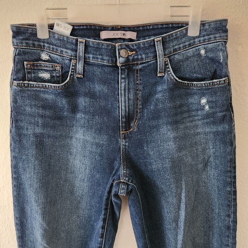 Pantalones de mezclilla Joe's pierna recta tiro alto talla 29 desgastados - Imagen 3 de 4