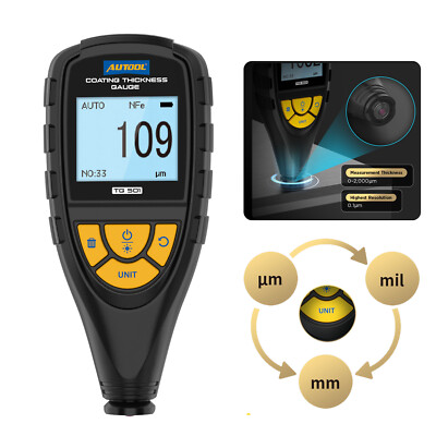 Car Digital Coating Paint Thickness Gauge Meter Tester Painting Film ...