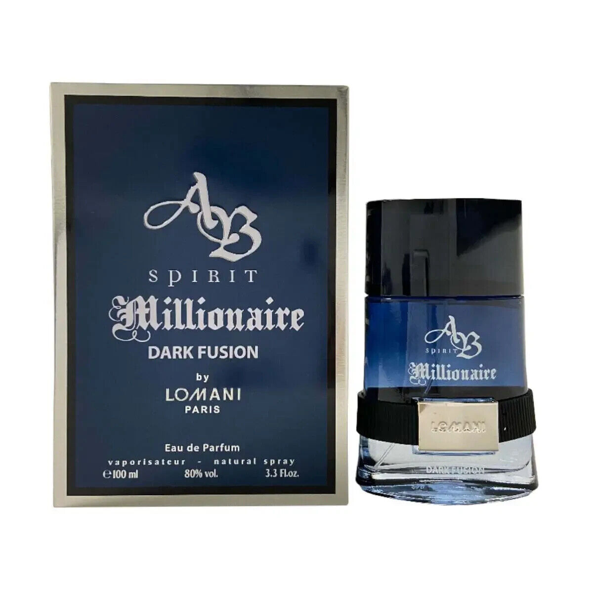 Spirit Millionaire Dark Fusion Eau De Parfum Spray By Lomani - 3.3 oz Spirit Millionaire Dark Fusion Eau De Parfum Spray By Lomani - 3.3 oz