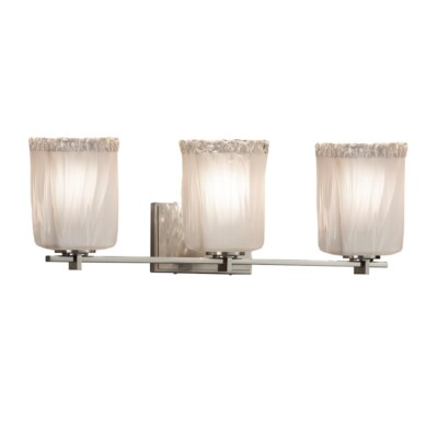Justice Veneto Luce Bath Bar in Brushed Nickel - GLA-8443-26-WTFR-NCKL-LED3-2100