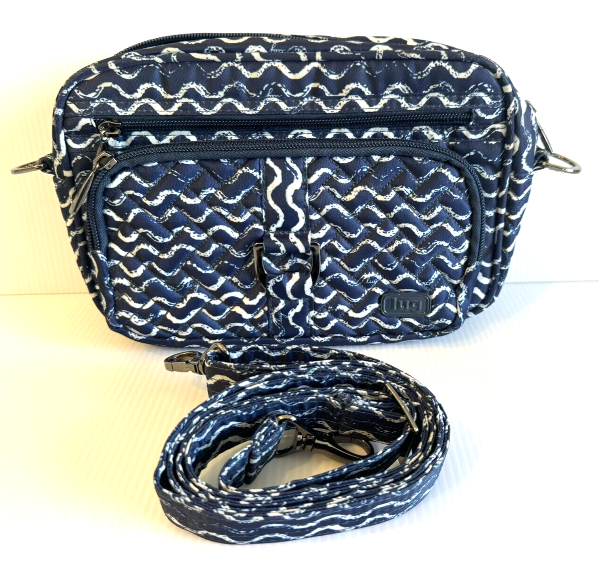 Lug Carousel Convertible Crossbody Belt Bag Carousel Navy Blue