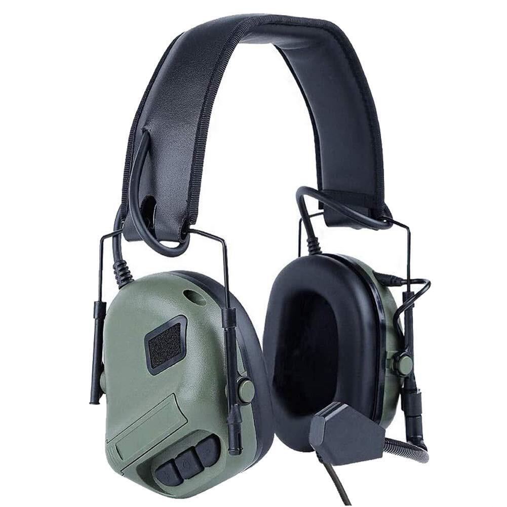 AT AIRSOFT Tactical Headset for Wargame Airsoft Hunting with Noise Cancellation