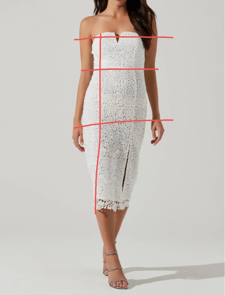 NEW ASTR THE LABEL White Kalena Strapless Sweetheart LACE Midi Dress Size S  | eBay
