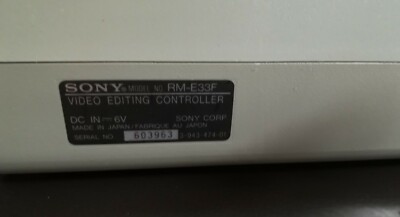 Sony Family Studio - RM-E33F Video Editing Controller PAL | eBay