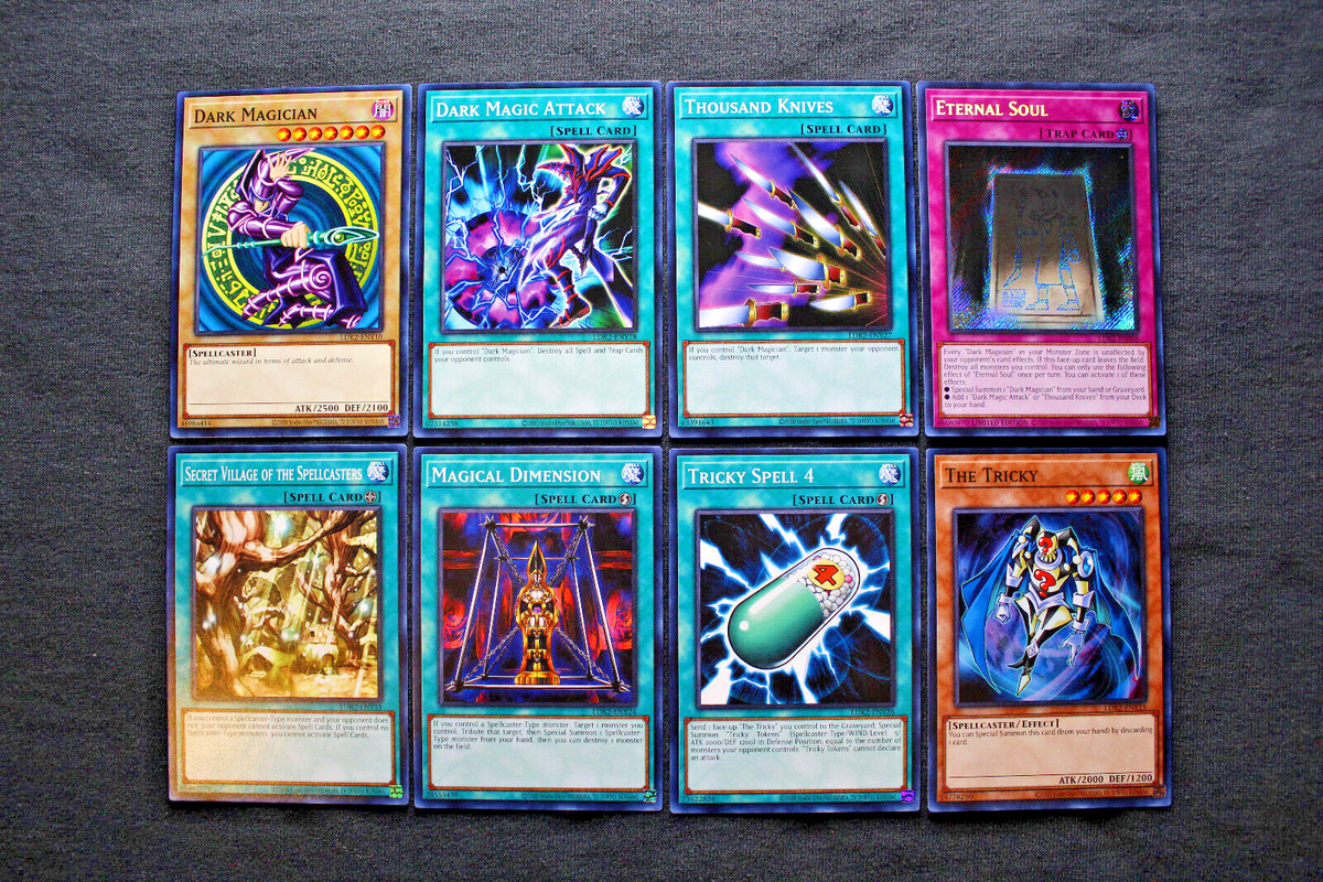 Dark Magician deck cards (Eternal Soul, Secret Village of the Spellcasters)  Mint | eBay