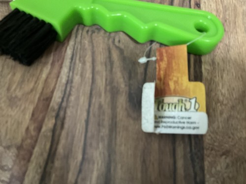 Tough 1 E-Z grip zoccolo pick più spazzola verde neon cavallo - Foto 10 di 12
