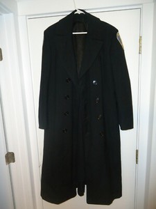 navy mid length coat