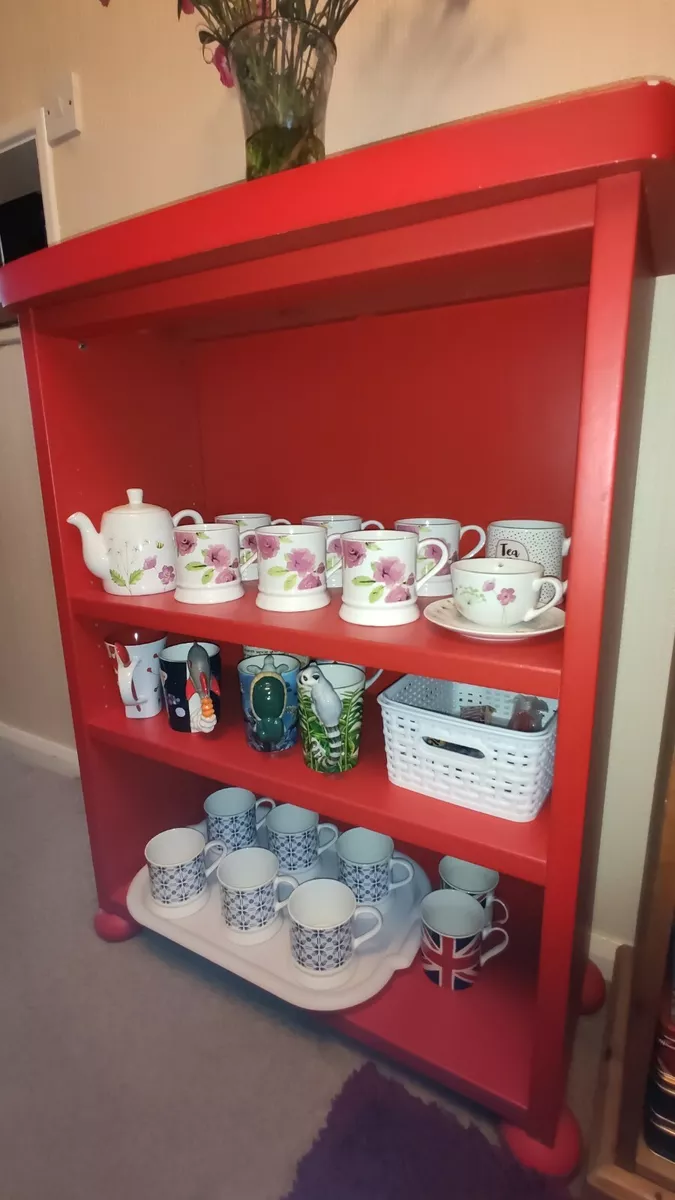 Small sale red bookcase