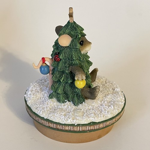 Charming Tails Fitz And Floyd Oh Mackenzie Tree Our America Candle Topper w/Box - Picture 5 of 12