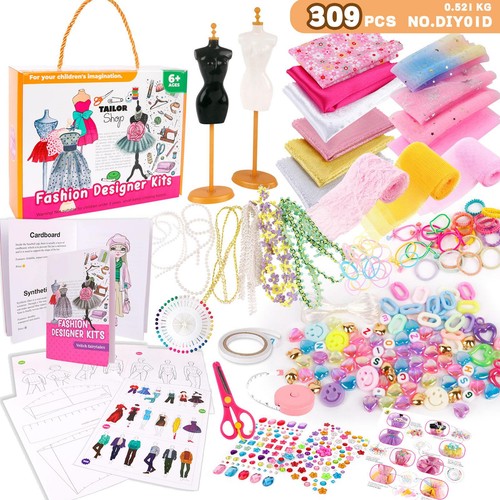 Fashion Design Kit For Girls 309pcs Embroidery Kit Sewing For Creativity DIY - Picture 3 of 12