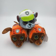 Ty Beanie Boos Teeny Tys 4" Paw Patrol ROCKY ZUMA Stackable Plush Animal Toy 3 