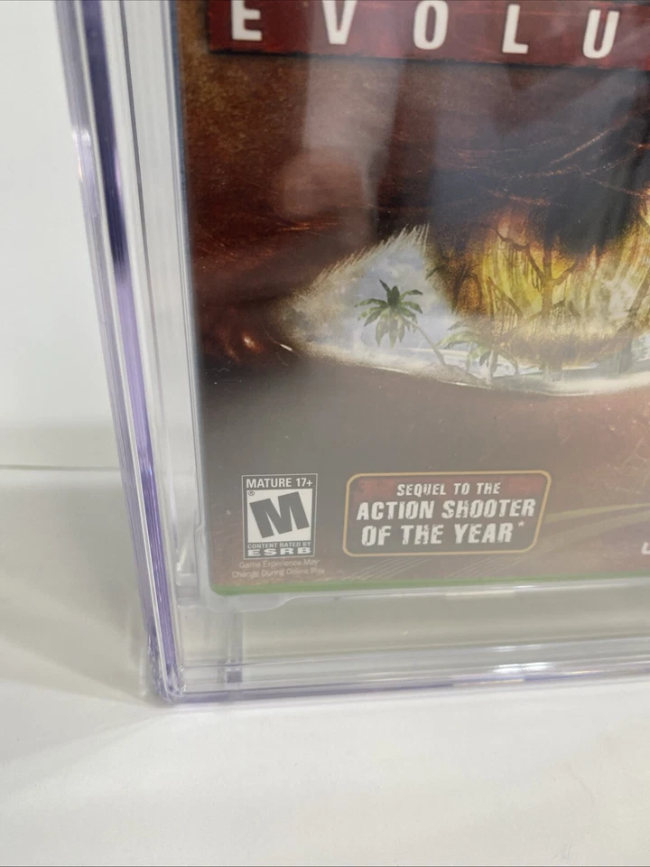 9.6 A+ SEALED Far Cry Instincts Evolution CGC POP 2 (Microsoft NEW Xbox, 2006) - Image 4 of 4