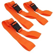 LINE2design Spine Board Straps - Disposable Backboard Straps Pack of 3 - Orange