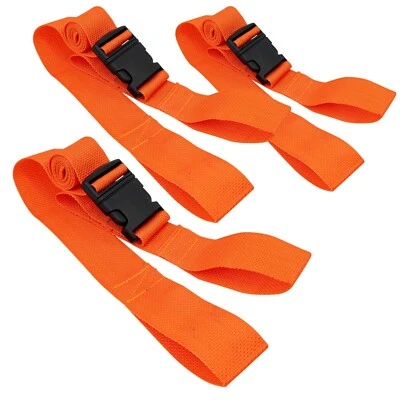 LINE2design Spine Board Straps - Disposable Backboard Straps Pack of 3 - Orange