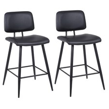 Ralex-chair Barhocker Set, Moderner Barhocker aus Kunstleder für die Kücheninsel