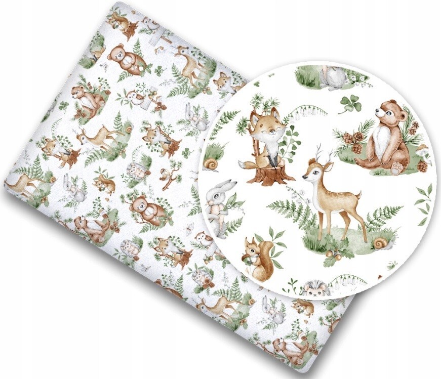 Sheet 100% Cotton Baby Fitted Crib To Fit Crib Toddler Bed 90x40cm Animals