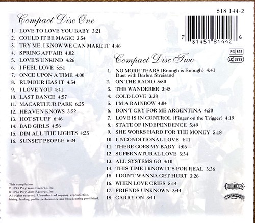 Donna Summer 2xCD The Donna Summer Anthology - Picture 3 of 5