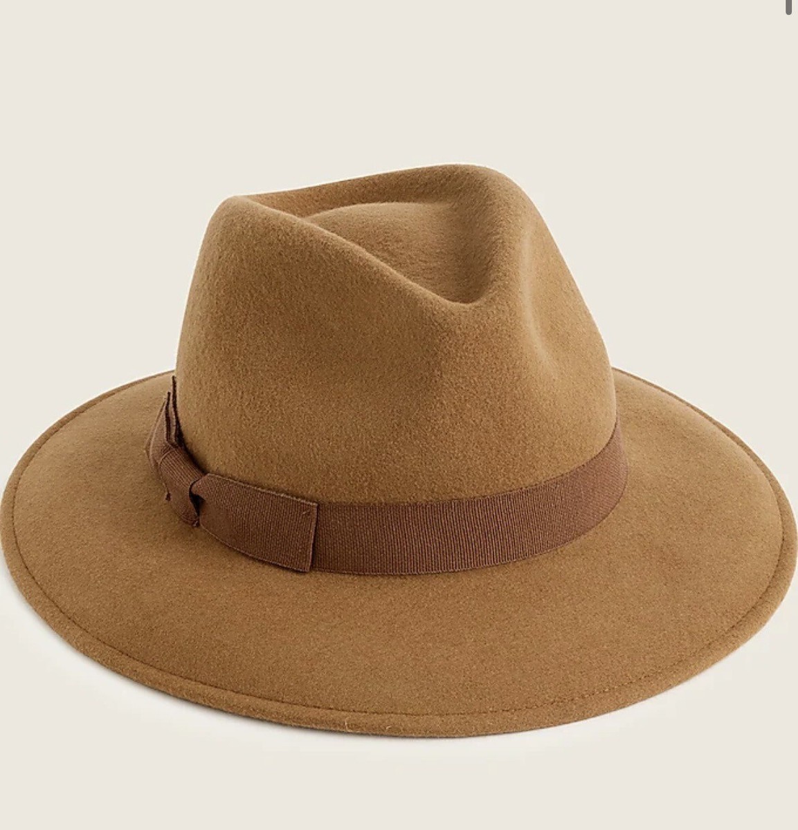J.Crew Western Hat Ivory  Grosgrain Trim Wool Made in Italy J.Crew Western Hat IvoryGrosgrain Trim Wool Made in Italy main image 3
