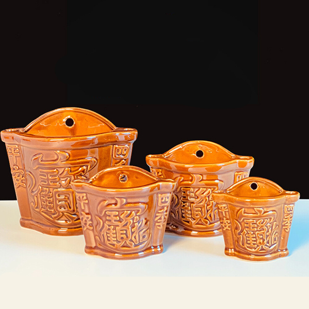 Pottery Chinese Incense Burner Ceramic Holder House Decorations for