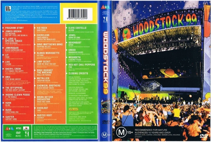 DVD Woodstock 99: Live Festival Concert Featuring - FREE GLOBAL