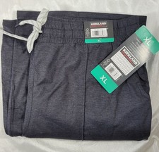 Kirkland Signature Ladies' Lightweight Pintuck Pants - Heather Black - Size XL