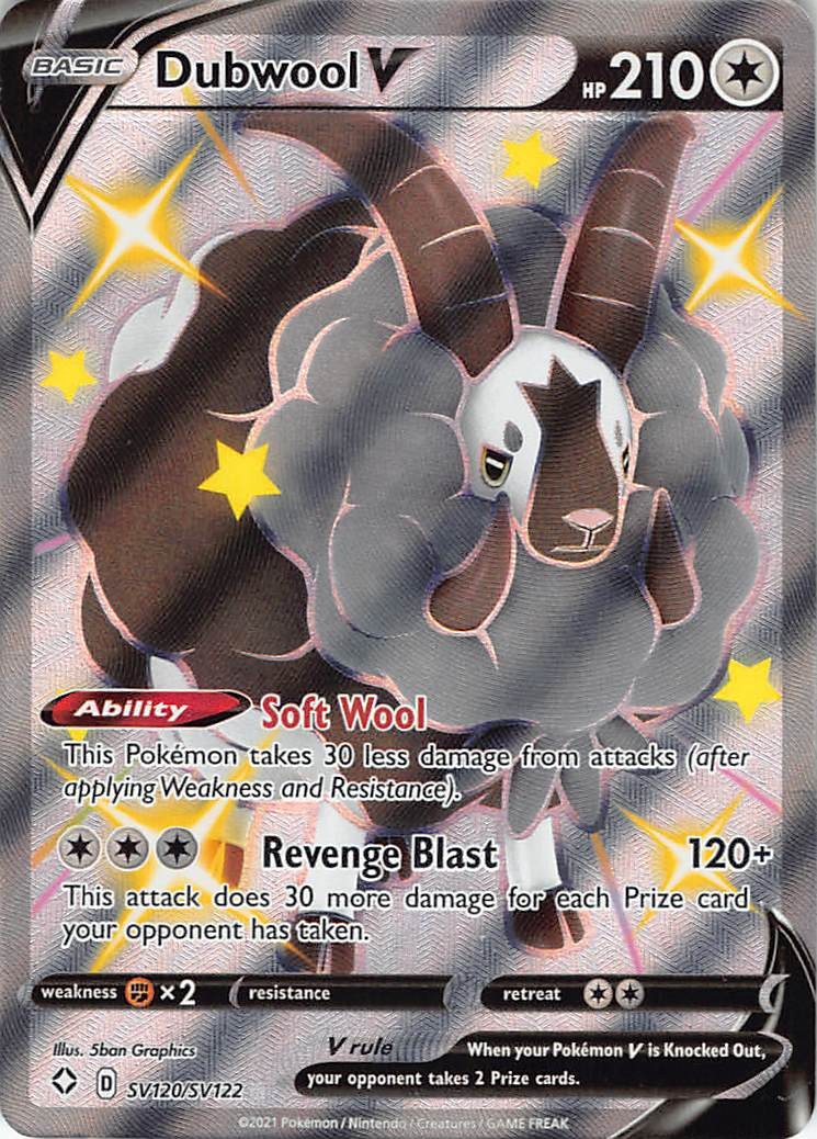 Dubwool V SV120/SV122 Shining Fates: Shiny Vault Holofoil