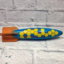 Swimways Toypedo Gliding Underwater Pool Toy 10" Blue Orange Yellow 2011 