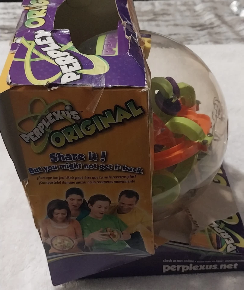Perplexus Original Maze Craze Ball Brain Teaser New Old Stock CIB Damaged Box - Image 2 of 4
