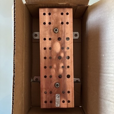 Copper Ground Bus Bar Chatsworth 4'' x 1/4'' x 12'' New