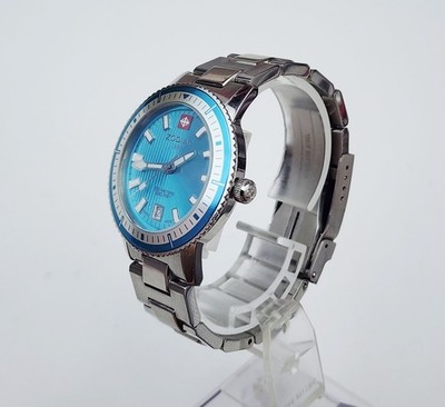 Zodiac 1882 Super Sea Wolf Aqua Dial Ladies Watch - ZO2800 for