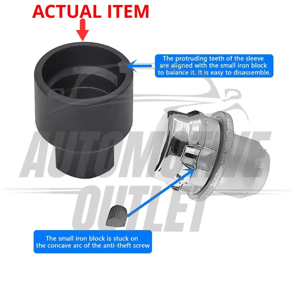 DISCOVERY 3/4 LOCKING WHEEL NUT BOLT KEY U FOR LAND ROVER RANGE ROVER KBM500190 - Image 3 of 4