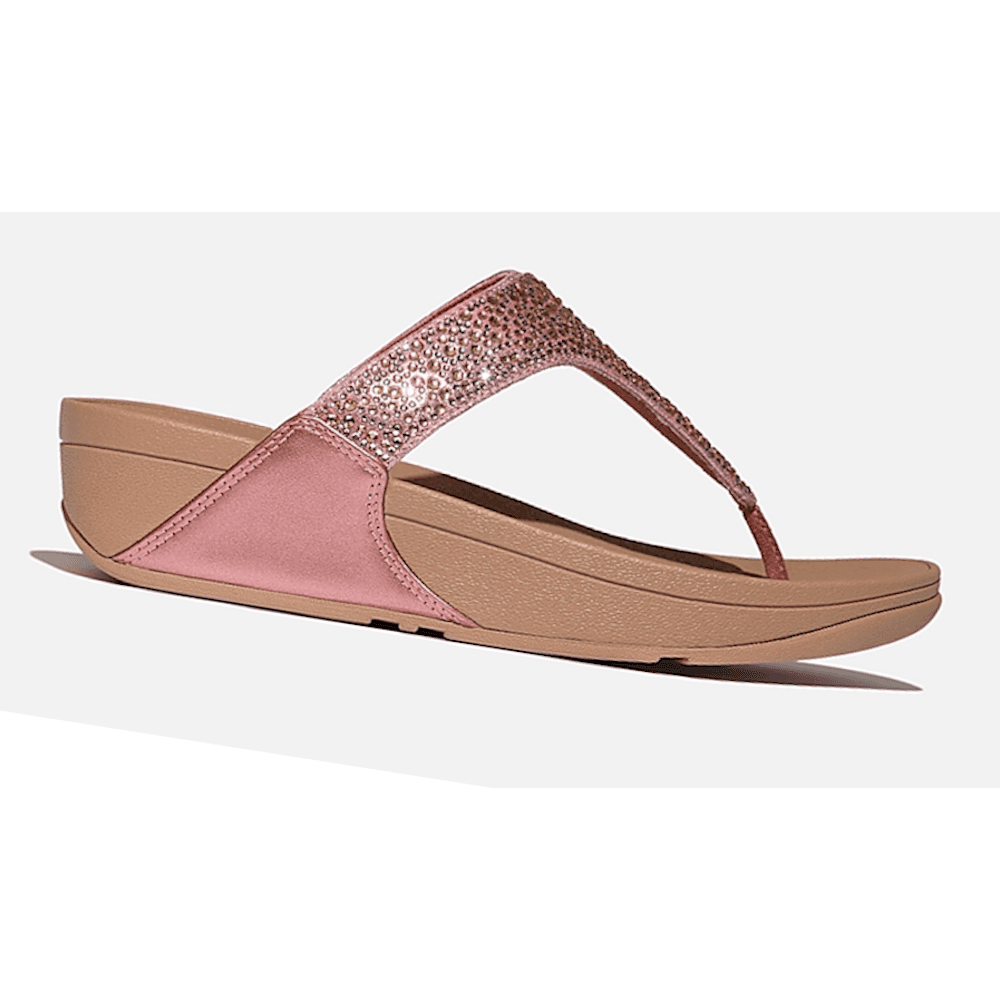Fitflop Lulu Crystal-Mix Toe Post Sandal