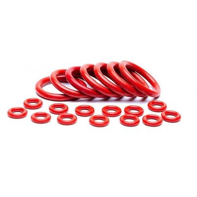 Lebensmittelecht O Ring Rot Silikon 8 mm Stärke OD 70-1000mm Dichtring O-Ringe