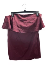 Lulus Burgundy Mini Dress XL Women's Size Back Zipper
