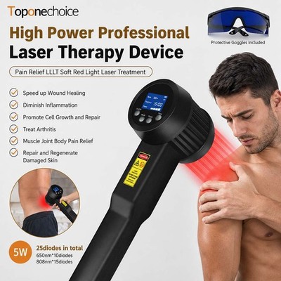 Portable Cold Laser Therapy Device 25 Diodes Red Infrared Muscle Recovery Device