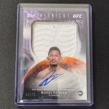 ☕️MK 2026 TOPPS UFC MIDNIGHT ROOKIE RELIC AUTO RPA RAFAEL ESTEVAM /75
