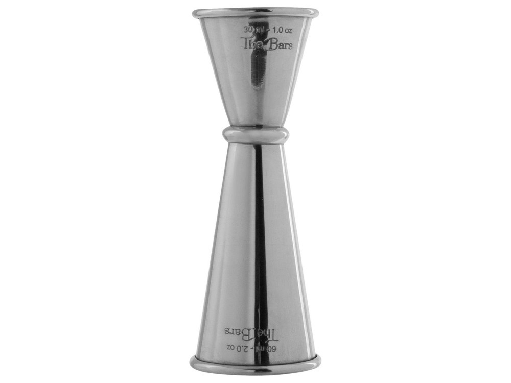 Stainless Steel Cocktail Jigger 15/60 Ml Gray The Bars